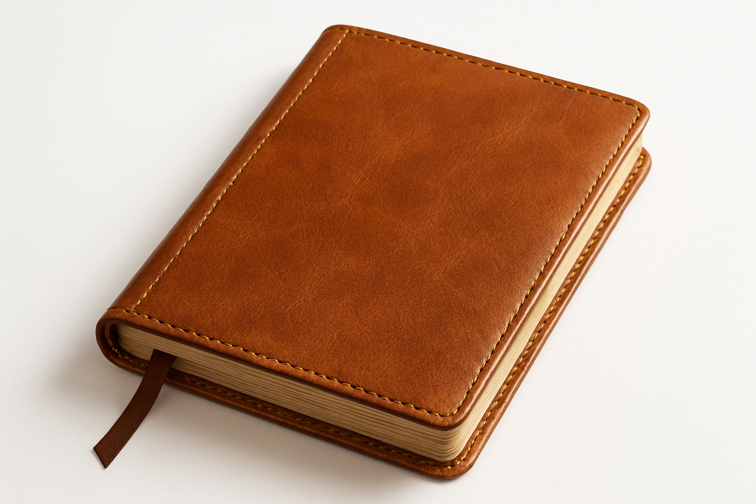 brown leather journal